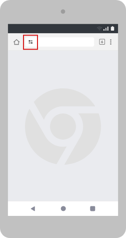 J-POINTモール通知の解除方法スマートフォン設定1（chromeの場合）