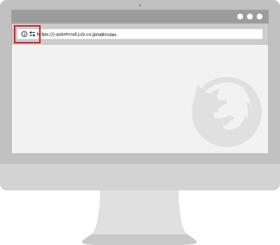 J-POINTモール通知の解除方法パソコン設定1（firefoxの場合）